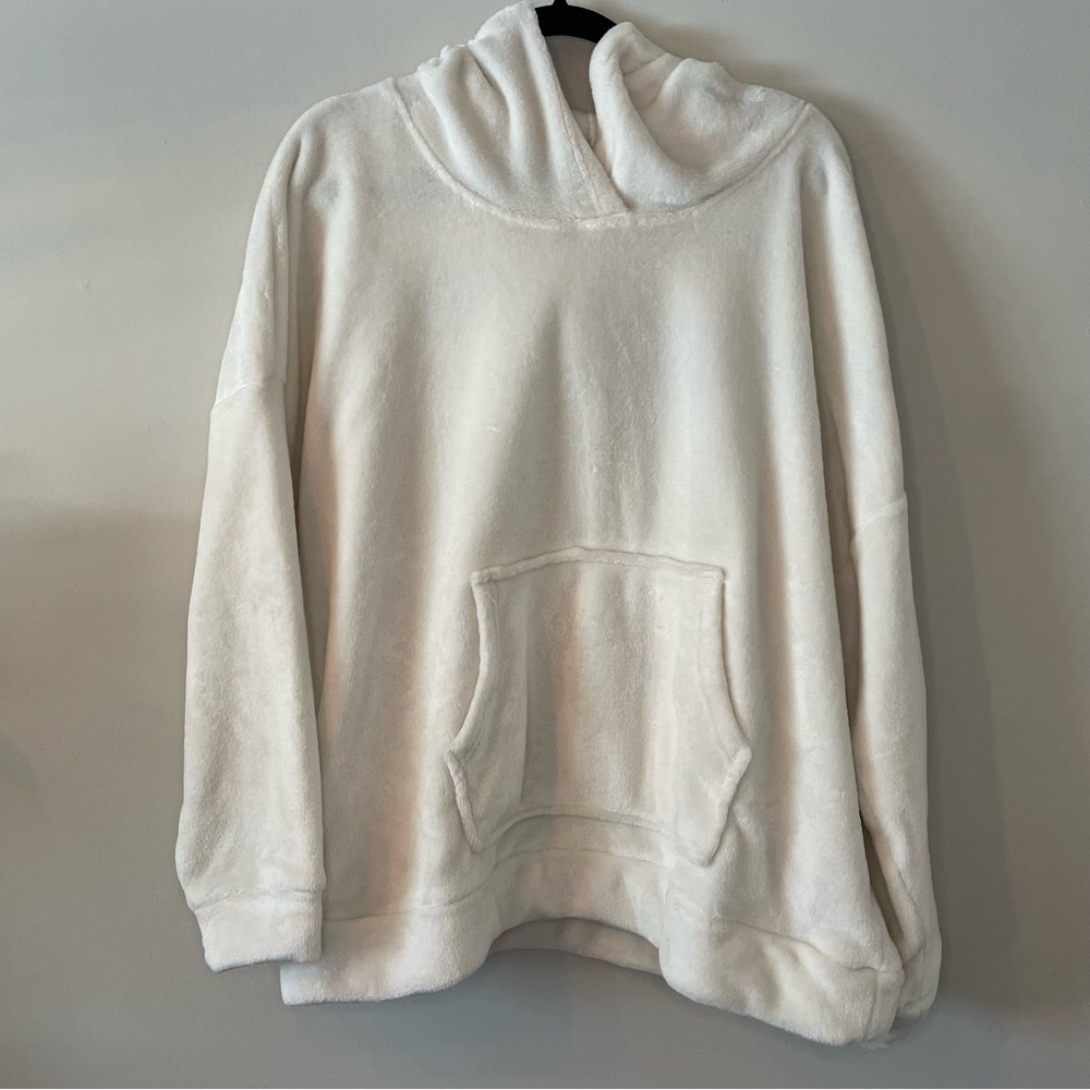 Denver Hayes White Fleece Women Sweater Hoodie Casual